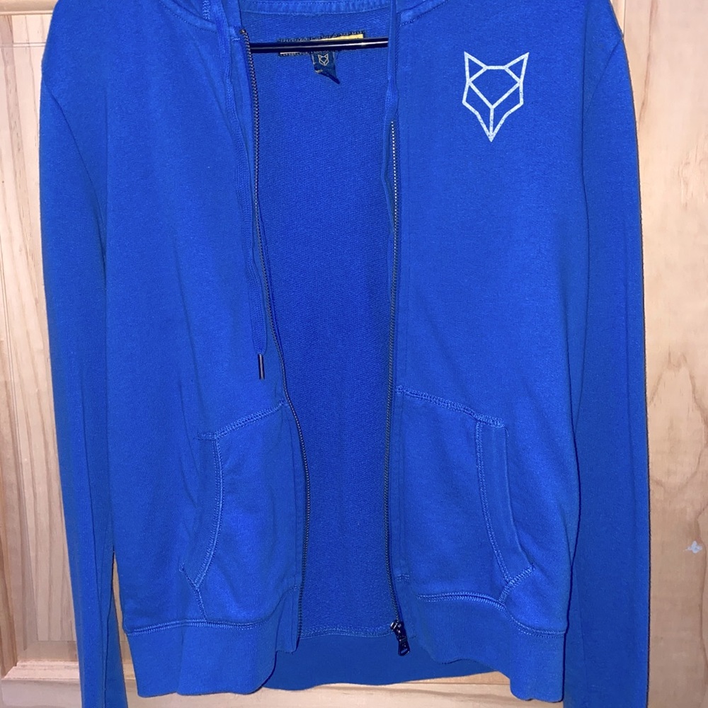 Light blue Zip-up hoodie